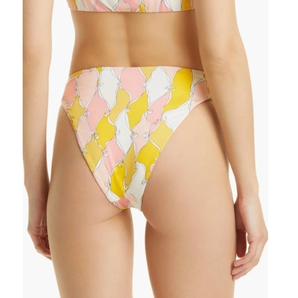 NEW Emilio Pucci Lonsanghe Print Bikini Bottoms Sz. 44